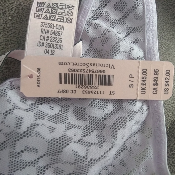 Victoria Secret Floral Lace Teddy Bodysuit, Size S - Picture 4 of 4